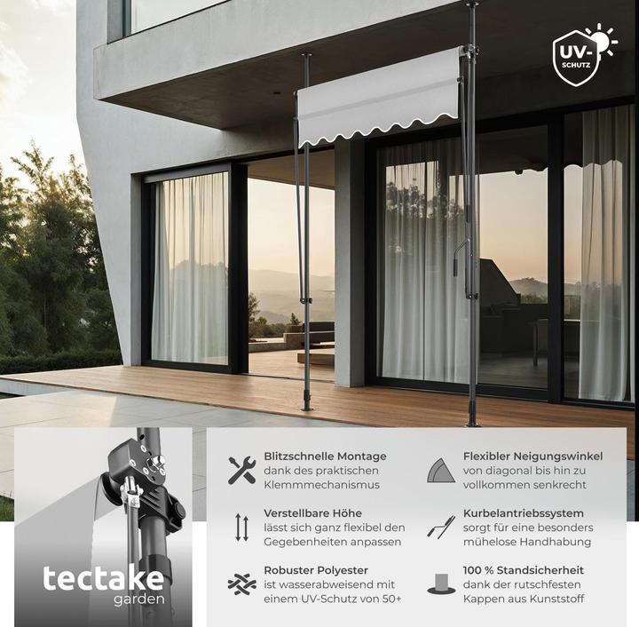 Actual product image tectake Clamping awning (1.50 m)
