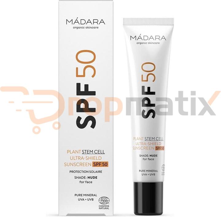 Actual product image Madara Sunscreen SPF 50 Ultra Shield (Sun cream face, SPF 50, 40 ml, 500 g)