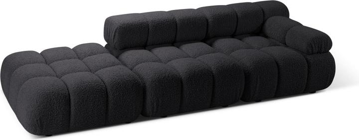 Actual product image Micadoni Velvet Right Modular Sofa, "Bellis", 4 Seats, 282x94x70 Made in Europe (2 person sofa, 3-seater, 4-seater)
