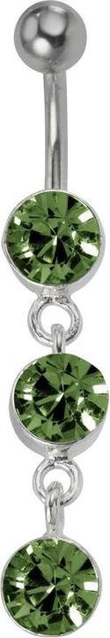 Bijouteria Bauchpiercing (Edelstahl, Silber 925, Kristall)