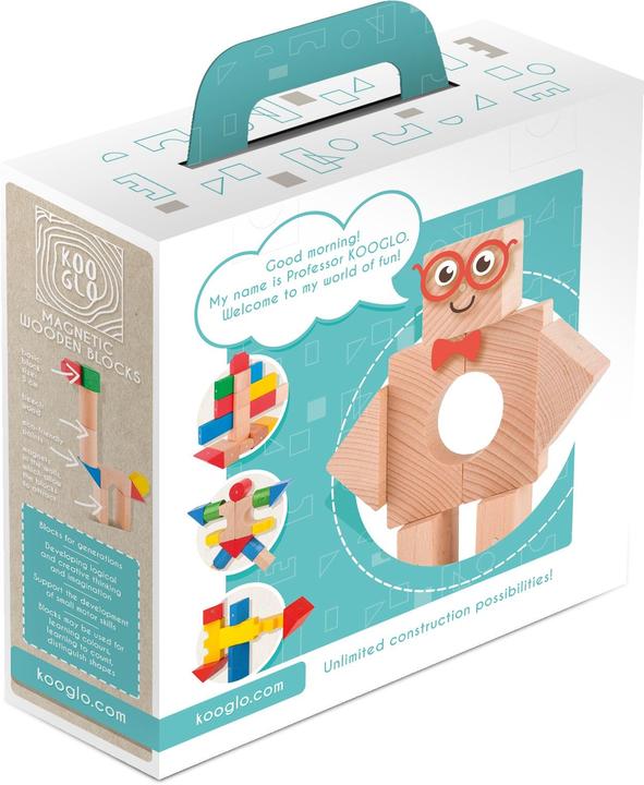 Holzecke Magnetische Holzblöcke Mini Farbe
