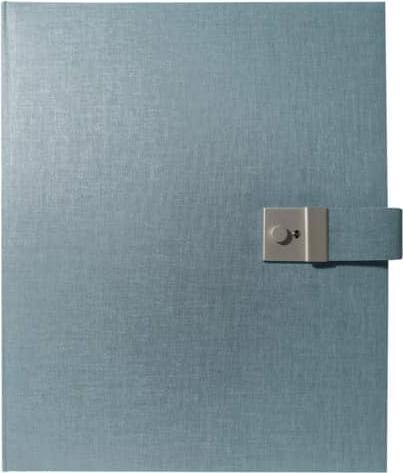 Goldbuch Dokumentenmappe Summertime blau-grau, 4-Ring-Mechanik (1 x)