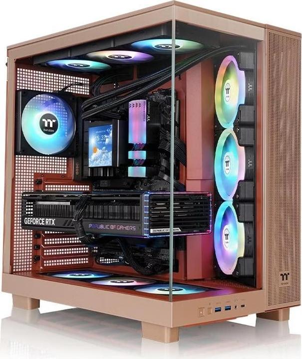 Actual product image Thermaltake Tt View 380 XL TG ARGB Gravel Sand (mATX, Mini-ITX, ATX)