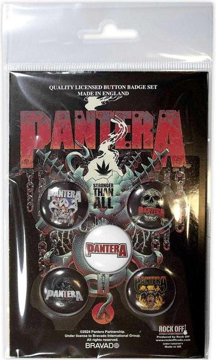 Pantera Abzeichen Snake 5erPack Kunststoff Metall