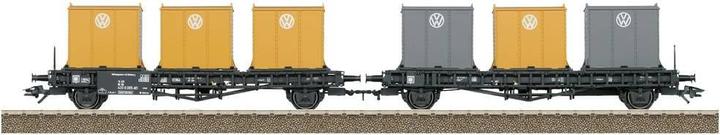 Actual product image Trix H0 24162 H0 DB container transport double wagon (Track IV)
