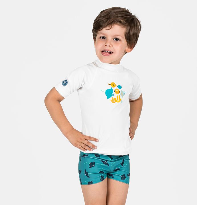 Actual product image Nabaiji Badehose Boxer Baby/Kleinkind - Titou Manta blau (74)