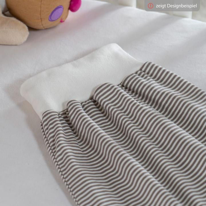 Produktbild La Loona LaLoona Strampelsäcke Strampelsack Baby - Weiss-Taupe (50 cm, 0.5 TOG)