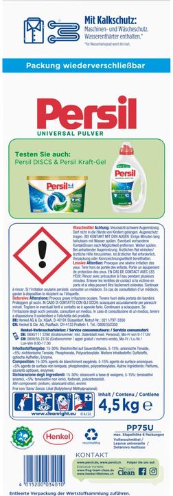 Actual product image Persil Powder Universal 75 WG (75 Washing cycles, Washing powder)