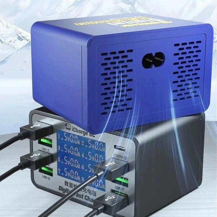 Image du produit Kaku Consumables! Mechanic MECHANIC iCharge 8C 8-Port DC Power Supply PD QC3.0 (50 W)