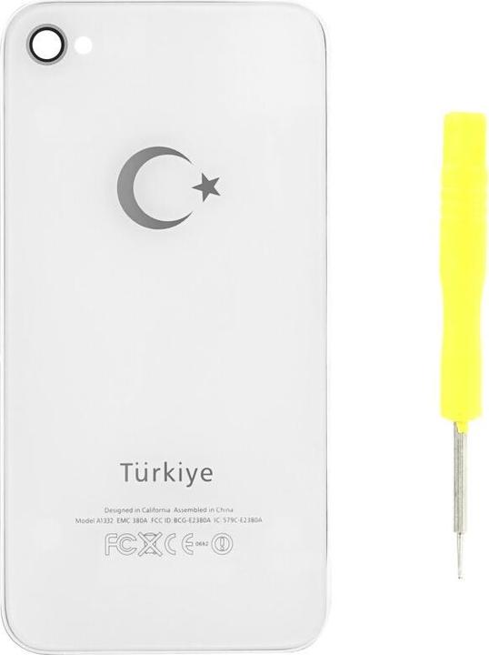 Immagine prodotto OEM Cover batteria per iPhone 4s (Türkiye) bianco (Accumulatore di carica elettrica, iPhone 4S)
