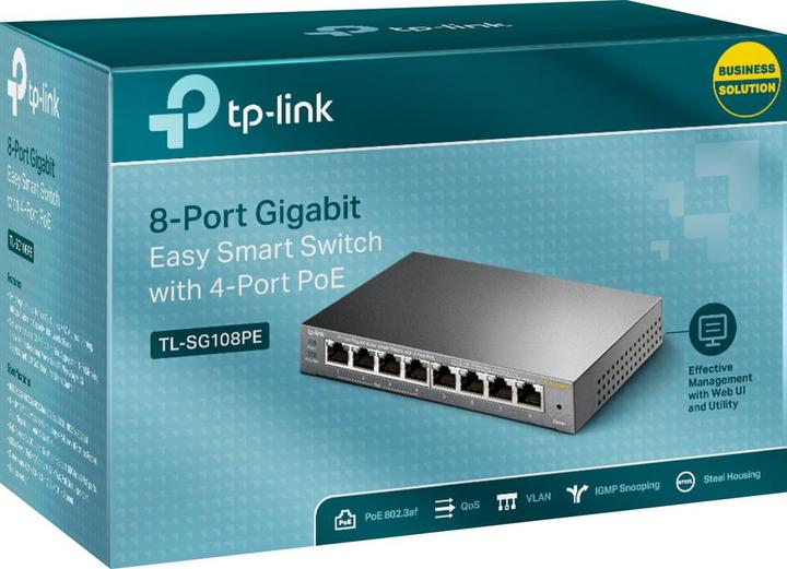 Immagine prodotto TP-Link Tl-Sg108pe (8 Porti)
