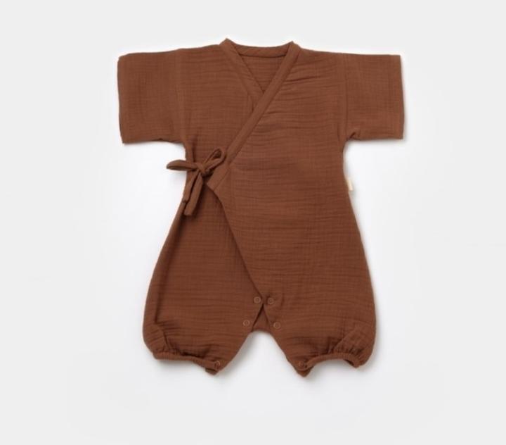 BabyCosy Zweireihiger, kurzärmliger Strampler