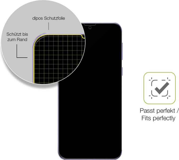 Actual product image Dipos Full Cover Screen Protector Matte (1 Piece, Ulefone Power 6)