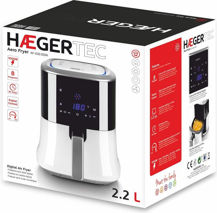Produktbild Haeger AF-D22. Aero Fryer Digitalais friteris bez ellas - 2