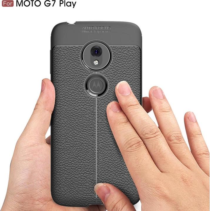 Actual product image Screenguard Motorola Moto G7 Play Sleeve Leather Design TPU Cover (Motorola Moto G7 Play)