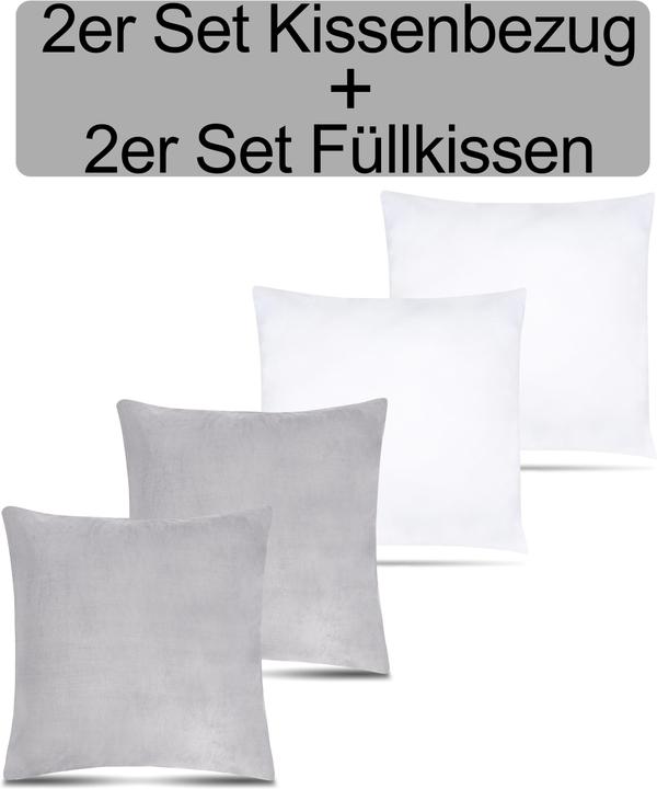 Produktbild Aspero 2er Set Kissenbezüge inkl. Füllung Tamara (45 x 45 cm)