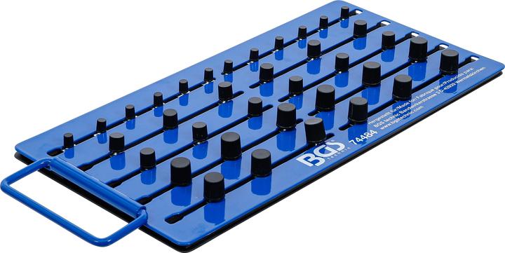 Productafbeelding BGS Magnetisch Pegboard | met Extern Vierkant | voor 36 Doppen | 6,3 mm (1/4"), 10 mm (3/8"), 12,5...