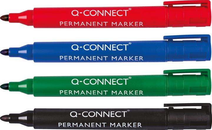 Actual product image Q-Connect Permanent marker with bullet tip (Black, 2 mm, 1 x)