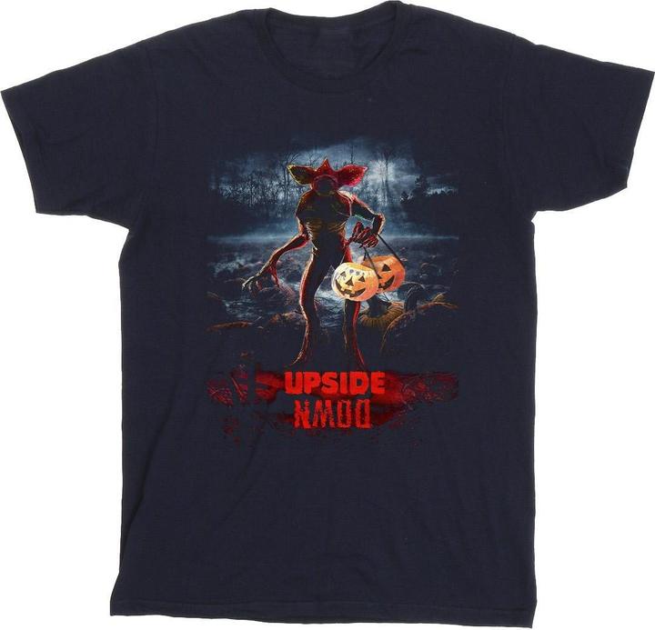 Netflix Stranger Things Pumpkin Upside Down TShirt (XL)
