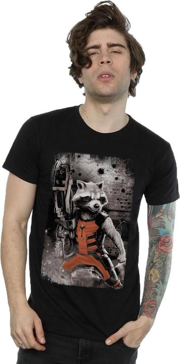 Immagine prodotto Guardians of the Galaxy Camicia in cotone Standing Rocket Raccoon (L)