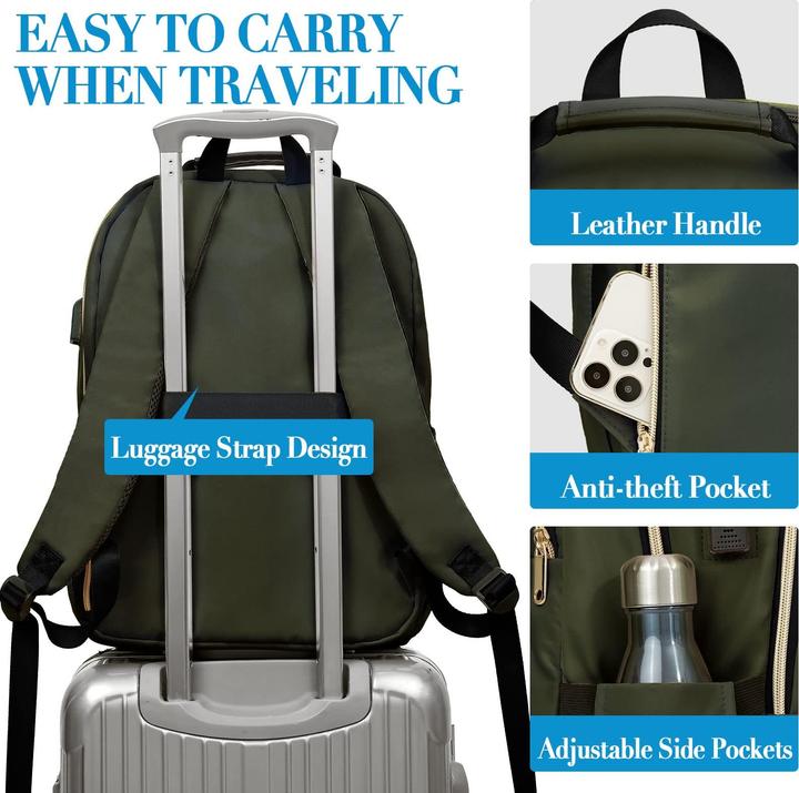 Produktbild Only-Bags.Store Schulrucksack Teenager mit USB-Ladeanschluss, Laptop-Rucksack Stylish Daypack Wasserdicht für die