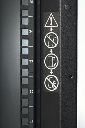 Actual product image APC NetShelter SX 48U 600mm Wide x 1070mm Deep Enclosure Without Sides Without Doors Black (48 RU, 19 inch rack)