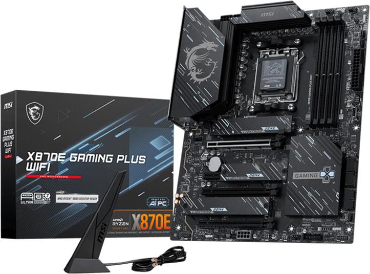 Image du produit MSI X870E GAMING PLUS WIFI (AM5, AMD X870E, ATX)