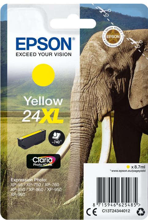 Actual product image Epson 24XL Claria Photo HD (Y)