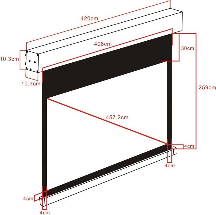 Actual product image Multibrackets M Motorised Projection Screen 400x225 (180", 16:9)