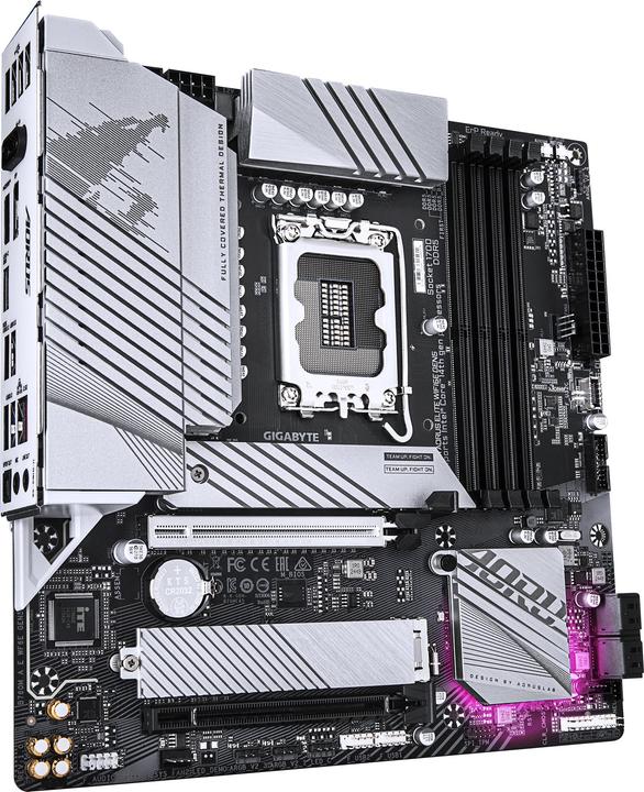 Produktbild Gigabyte AORUS B760M ELITE WIFI6E GEN5, Intel B760, LGA1700, 4xDDR5, mATX (LGA 1700, Intel B760, mATX)