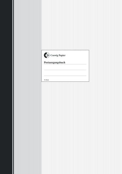 Actual product image König & Ebhardt Outgoing Mail Book DIN A4 70g/m² cardboard black/grey 96 sheets (96 x)