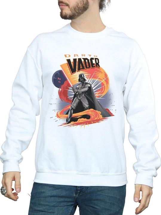 Actual product image Star Wars Mens Darth Vader Swirling Fury Sweatshirt (S)