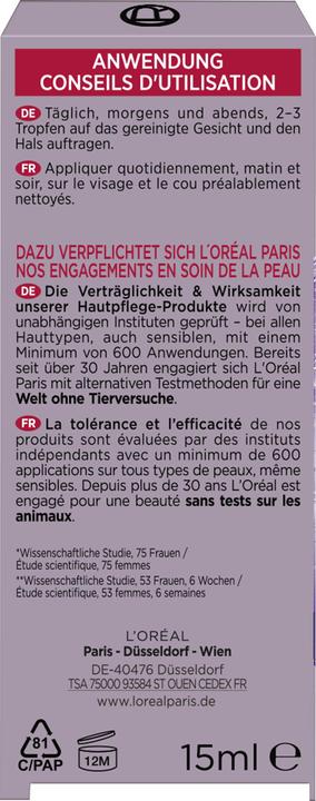 Nährwerte und Zutaten L'Oréal Paris Revitalift (15 ml)