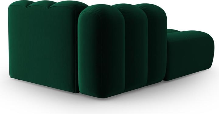 Actual product image Micadoni Velvet Chaise Longue Left, "Lupine", 2 Seats, 117x177x70Made in Europe (Chaise longue)