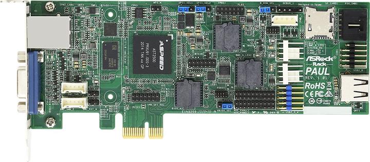 AsRock Scheda di manutenzione remota Rack PAUL a basso profilo ASPEED AST2500