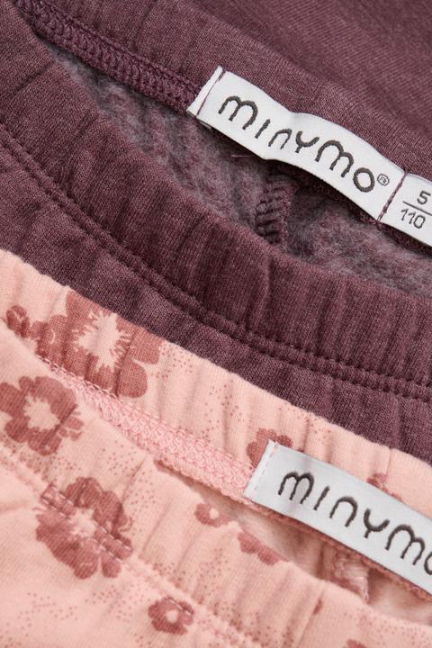 Immagine prodotto Minymo Leggings felpati per bambini con AOP (confezione da 2) (128)