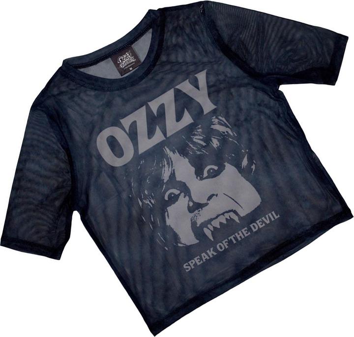 Actual product image Ozzy Osbourne Womens/Ladies Speak Of The Devil Mesh Crop Top (XL)