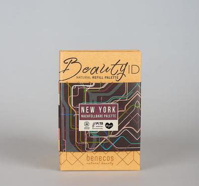 Actual product image Benecos BIO Palette Small New York - 12g - Beauty ID (Whipped cream, pearl onyx, ballerina glam, Matt Plum)
