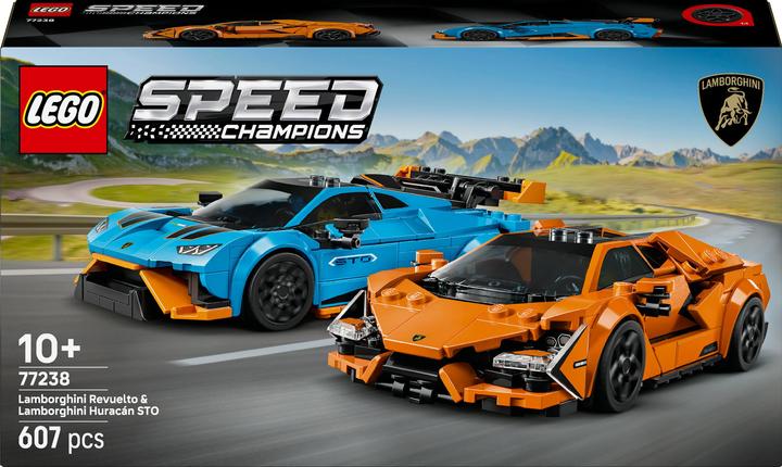 Produktbild LEGO Lamborghini Revuelto und Huracán STO (77238, LEGO Speed Champions)