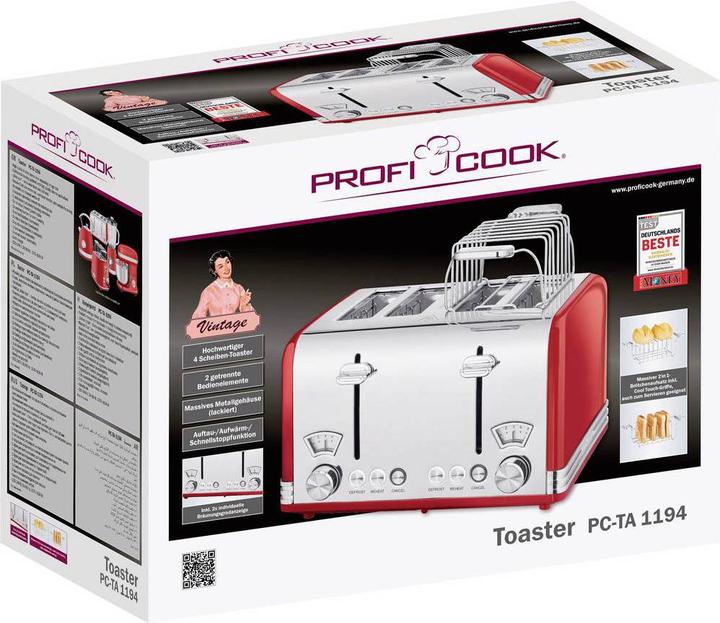 Actual product image Proficook Toaster PC TA 1194 4 slices