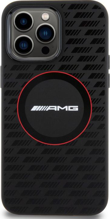 Produktbild Mercedes AMG AMHMP15L23SMRK iPhone 15 Pro 6.1" czarny/black hardcase Silicone Carbon Pattern MagSafe (Apple iPhone 15 Pro)