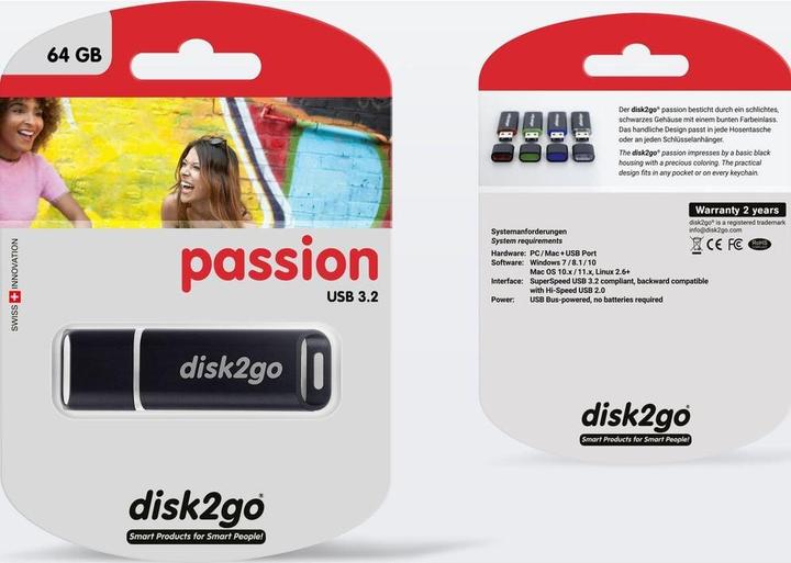 Produktbild Disk2go passion 3.0 (64 GB, USB-A)