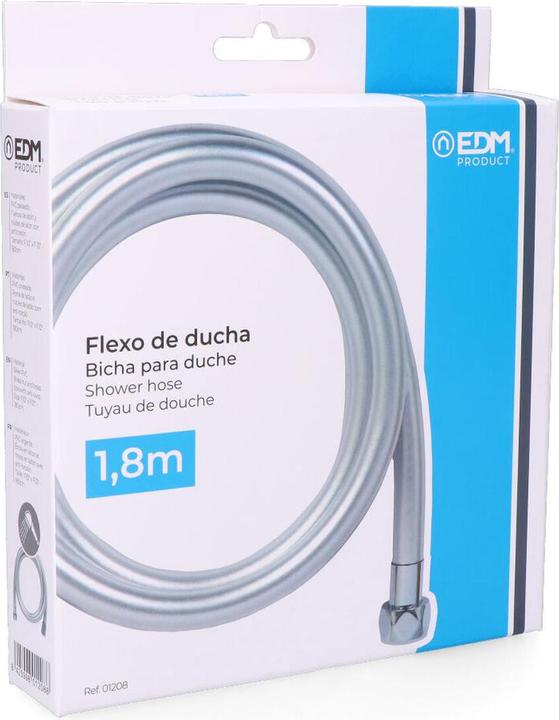 Produktbild EDM Duschschlauch 01208 Chrom PVC (180 cm)