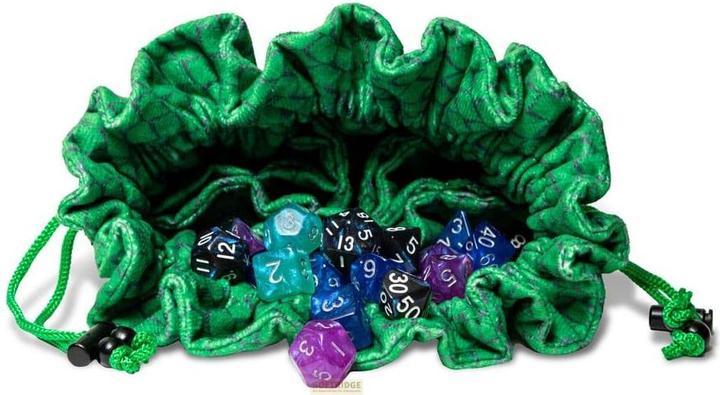 Produktbild FanRoll Dragon Storm Würfelbeutel mit Fächern Green Dragon Scales