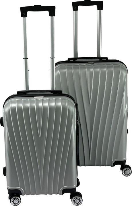 HTI-Living Kofferset 2-teilig High Level Silber (74 l, Handgepäck (bis 50l))