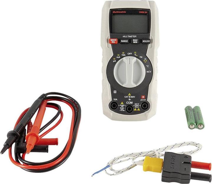 Actual product image Multimetrix DMM 54 Hand-held multimeter digital CAT III 600V Display (counts): 4000 (CAT III 600V)