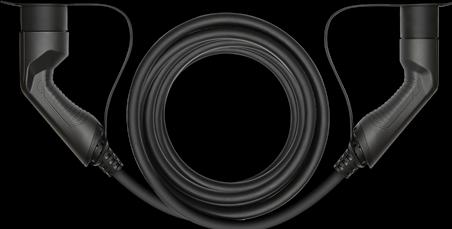 Produktbild Deltaco Electric car charging cable Type 2 - Type 2, 3-phase, 32A, 22 kW, 7 m, black (Typ 2, 22 kW, 32 A, 7 m)