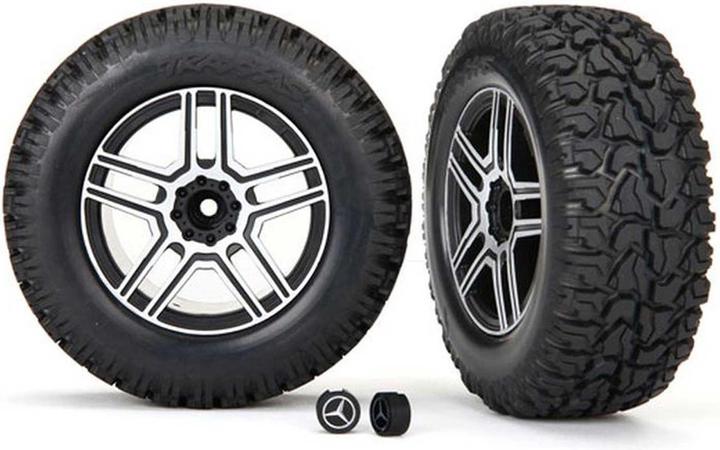 Actual product image Traxxas Mercedes-Benz G500 complete wheel on 2.6 rim (2)