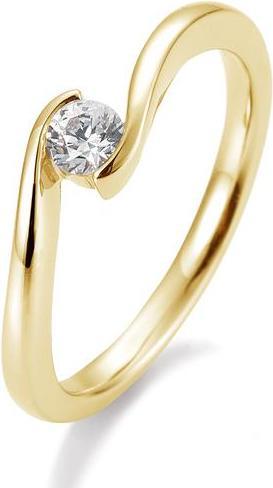 Breuning Ring Schwung 0,05-0,30ct. (55, 585/14 K Gold)