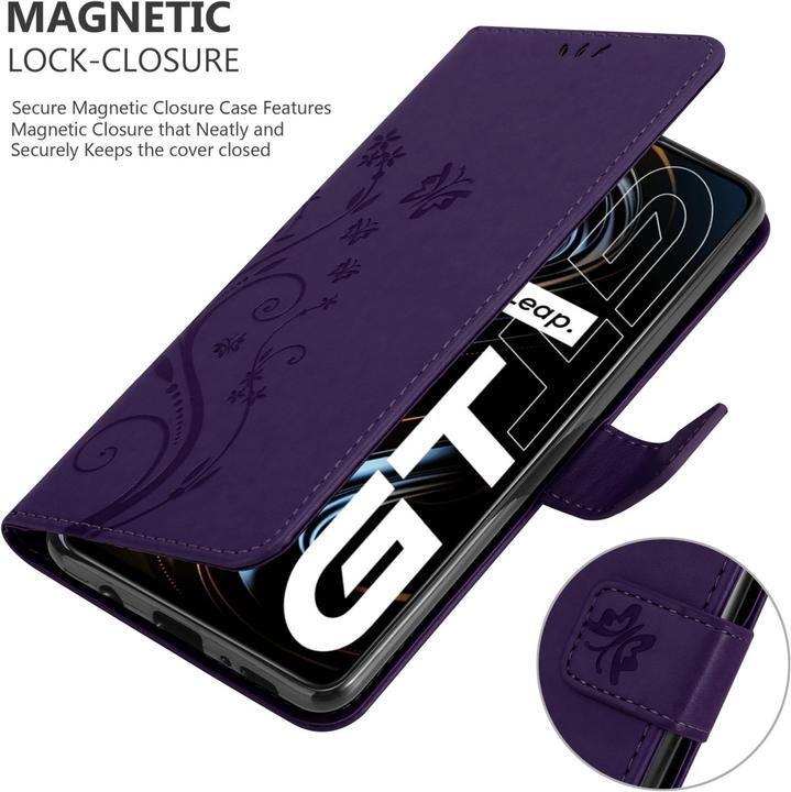 Actual product image Cadorabo Flower Book Case for Realme GT / GT Neo 2T / Q3 PRO (Realme GT Neo 2T, Realme Q3 Pro 5G)